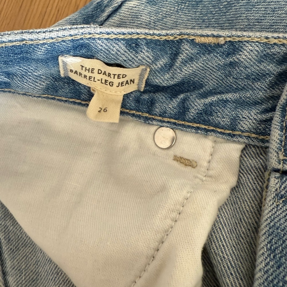 Madewell “The Darted Barrel-leg Jean” size 26 - Picture 6 of 6